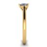 Classic Heart Diamond Solitaire Ring Yellow Gold, Image 3