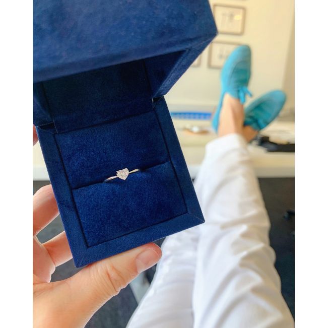Classic Heart Diamond Solitaire Ring Rose Gold - Photo 5