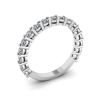 17 Diamond Ring in 18K White Gold , Image 4
