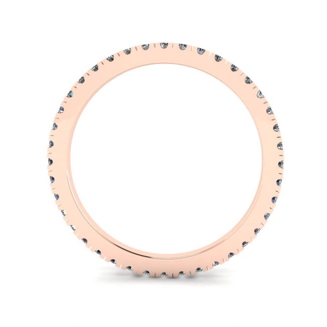 Classic Petite Diamond Eternity Ring in 18K Rose Gold - Photo 1
