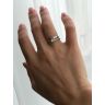 Princess Cut Diamond Ring with 3 Small Side Diamonds, Image 6