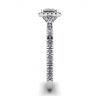 Princess-Cut Floating Halo Diamond Engagement Ring, Image 3