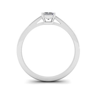 Classic Emerald Cut Diamond Solitaire Ring - Photo 1