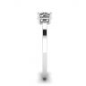 Round Diamond Solitaire Simple 18K White Gold Ring, Image 3