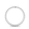Curved Diamond Eternity Band White Gold, Image 2