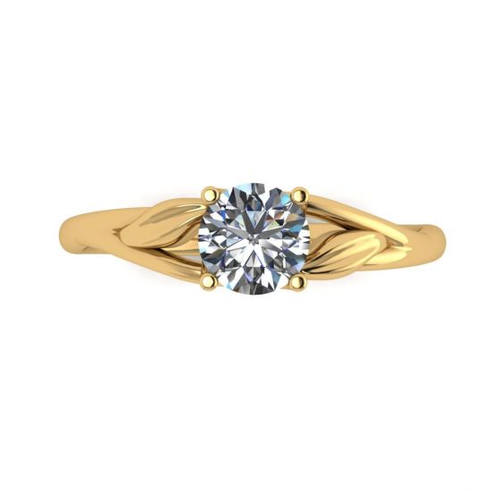 Nature Inspired Diamond Engagement Ring, Enlarge image 1