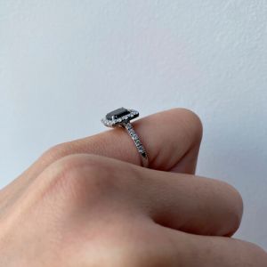 Princess Black Diamond Ring - Photo 5