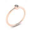 Oval Diamond Small Ring La Promesse Rose Gold, Image 4