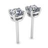 Perfect Round Diamond Studs White Gold, Image 3