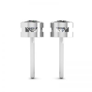 Round Diamond Studs White Gold  - Photo 1
