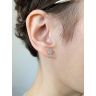 Classic Diamond Stud Earrings in 18K White Gold, Image 4