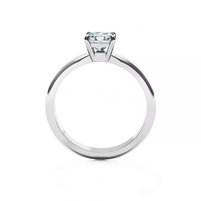 Classic Princess Cut Diamond Engagement Ring - Photo 1