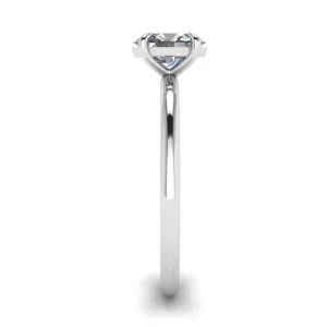 Classic Oval Diamond Solitaire Ring White Gold - Photo 2