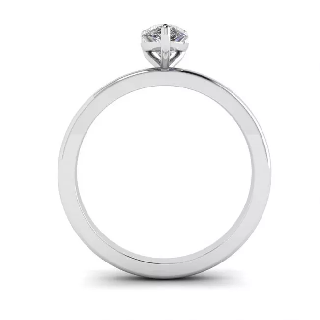 Classic Pear Diamond Solitaire Ring - Photo 1