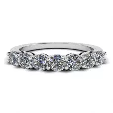 Eternal Seven Stone Diamond Ring in 18K White Gold