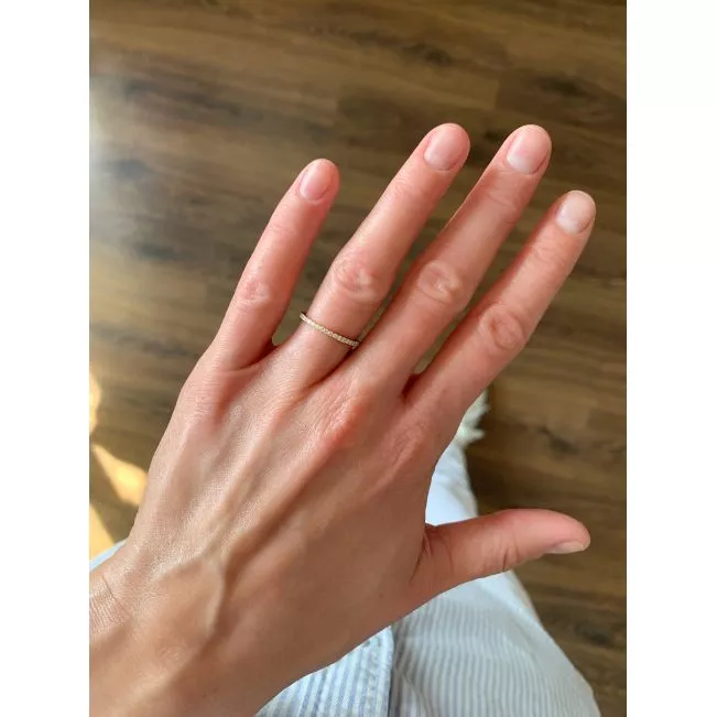 Classic Petite Diamond Eternity Ring in 18K Yellow Gold - Photo 4