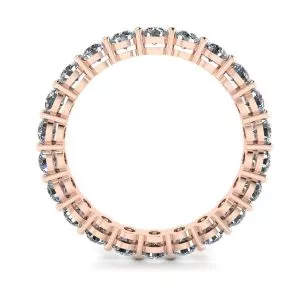 Classic 3 mm Diamond Eternity Ring Rose Gold - Photo 1