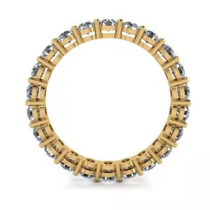 Classic 3 mm Diamond Eternity Ring Yellow Gold - Photo 1
