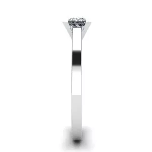 Princess Cut Diamond Ring in 18K White Gold - Photo 2