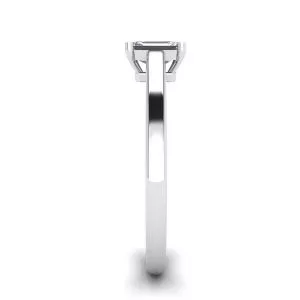 Classic Emerald Cut Diamond Solitaire Ring - Photo 2