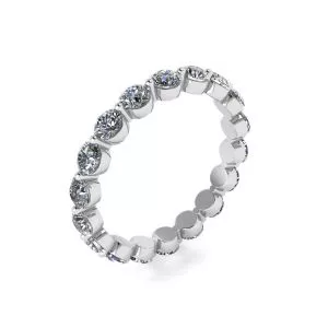 3 mm Diamond Eternity Ring Shared Prong - Photo 3