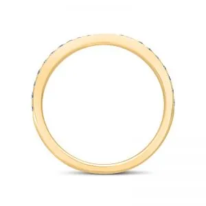 Bow-Style Pave Ring with Round Diamond  - Photo 1