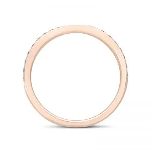 Bow-Style Pave Ring with Round Diamond  - Photo 1