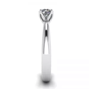 Petal Setting Ring with Round Diamond - Photo 2