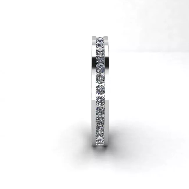 Channel Setting Eternity Diamond Ring - Photo 1