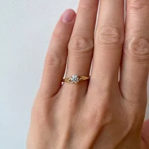 Nature Inspired Diamond Engagement Ring - Photo 3