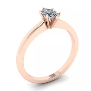 Rose Engagement Ring with Marquise Cut Diamond - Photo 3