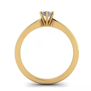 6-Prong Marquise Diamond Ring in 18K Yellow Gold - Photo 1