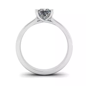 Ring with Square Diamond - Photo 1