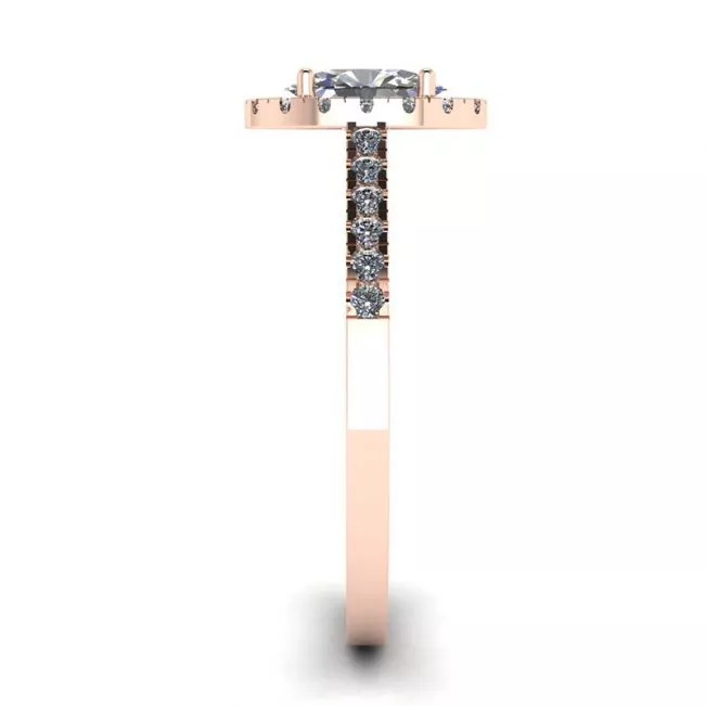 Oval Diamond Ring Rose Gold - Photo 2