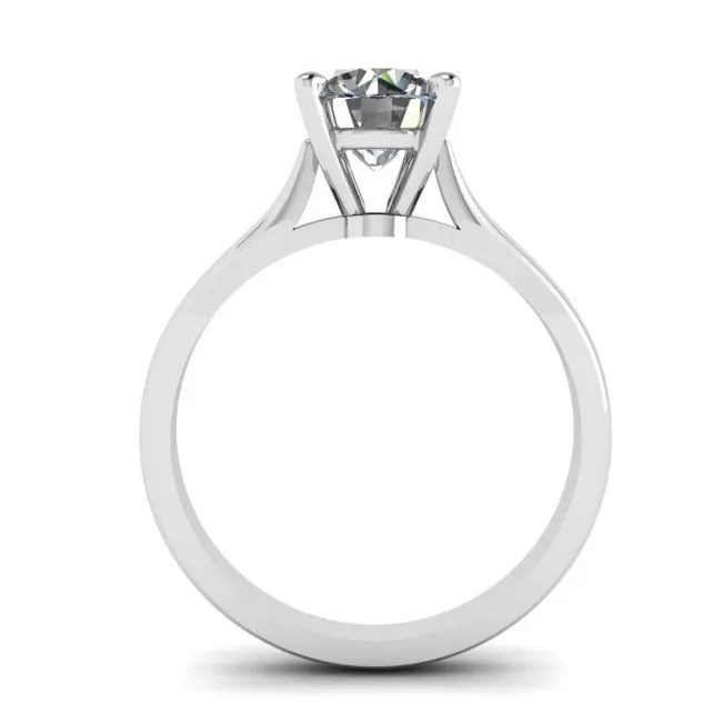 Classic Diamond Ring with One Diamond - Photo 1