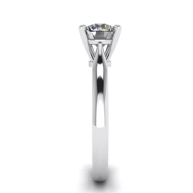 Classic Diamond Ring with One Diamond - Photo 2