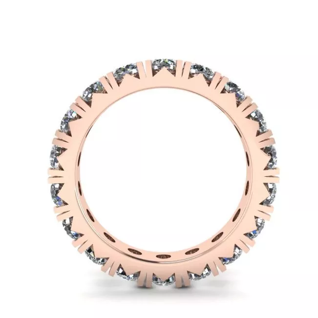 3 carat Eternity Diamond Band in 18K Rose Gold - Photo 1
