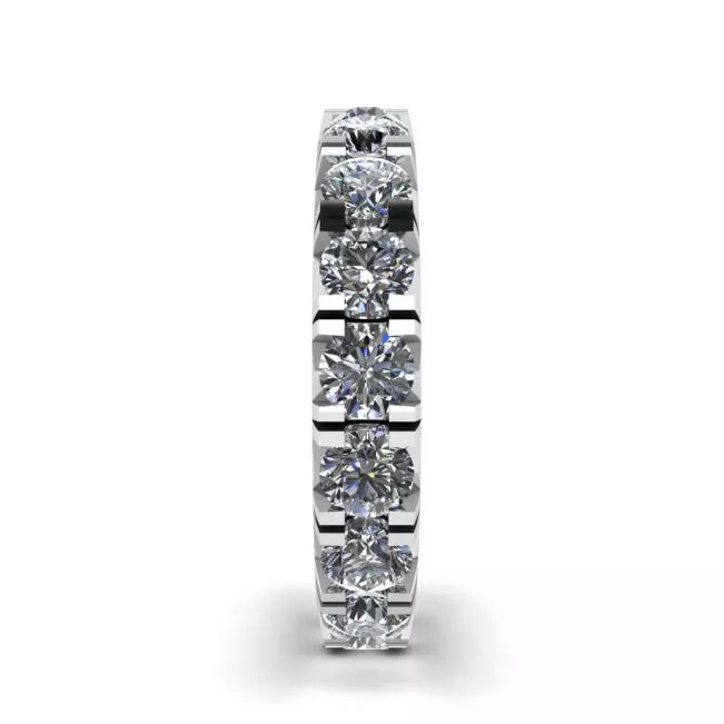3 carat Eternity Diamond Band in 18K White Gold - Photo 2