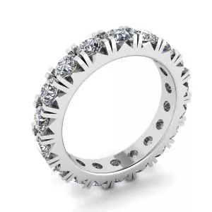 3 carat Eternity Diamond Band in 18K White Gold - Photo 3