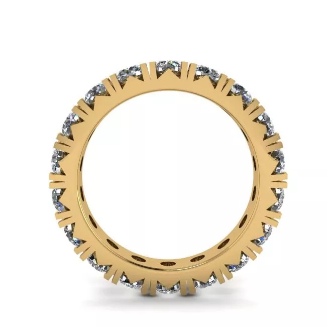 3 carat Eternity Diamond Band in 18K Yellow Gold - Photo 1