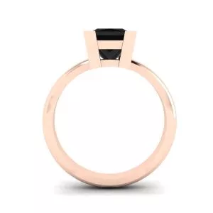 Black Diamond Ring Rose Gold - Photo 1