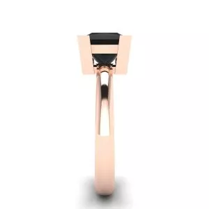 Black Diamond Ring Rose Gold - Photo 2