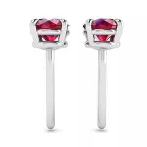Sapphire Stud Earrings with Detachable Diamond Halo Jacket - Photo 1