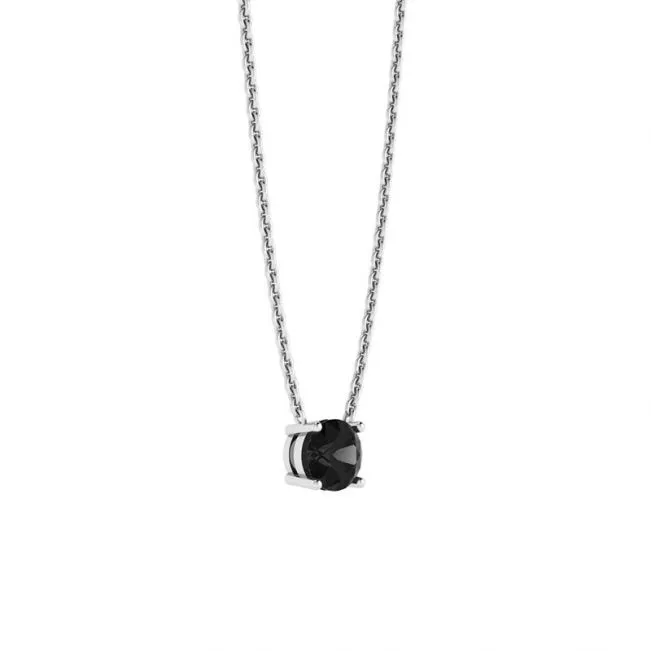 Classic Solitaire Diamond Necklace on Thin Chain - Photo 1