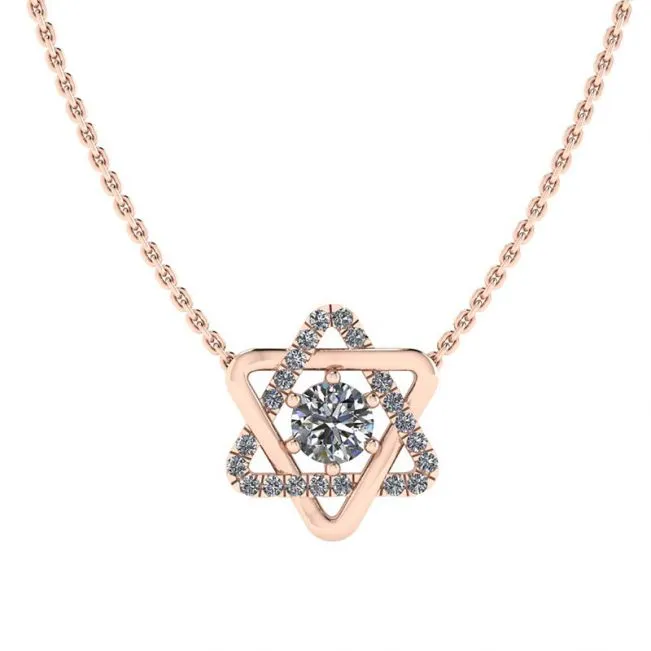 Diamond David Star Pendant 