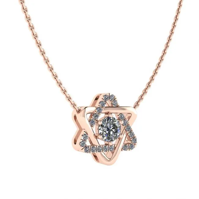 Diamond David Star Pendant  - Photo 1