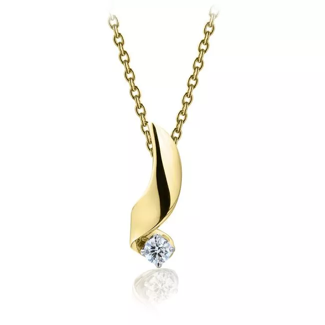 Pendant with 3 mm Diamond - Ruban Collection - Photo 1