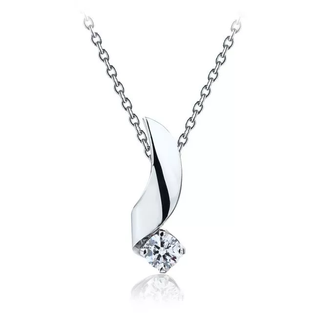 Pendant with 4.5 mm Diamond - Ruban Collection